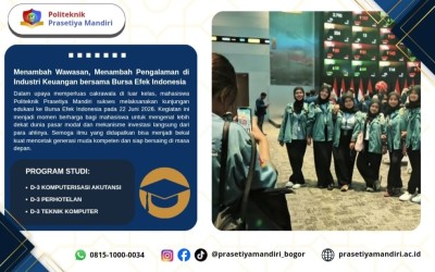 Mengenal Dunia Pasar Modal, Mahasiswa Politeknik Prasetiya Mandiri Kunjungi Bursa Efek Indonesia