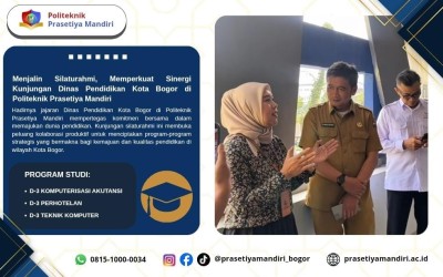 Menjalin Silaturahmi, Memperkuat Sinergi: Kunjungan Dinas Pendidikan Kota Bogor ke Politeknik Prasetiya Mandiri