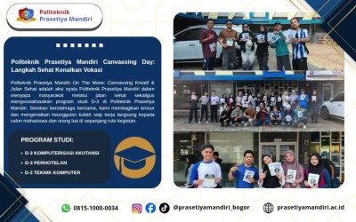 Langkah Sehat, Dampak Hebat: Sinergi Jalan Sehat dan Aksi Canvassing Politeknik Prasetiya Mandiri Kepada Masyarakat