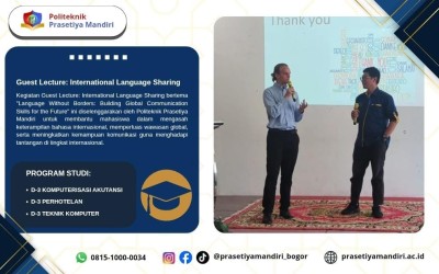 Politeknik Prasetiya Mandiri Gelar Guest Lecture: International Language Sharing untuk Memperluas Wawasan Global Mahasiswa